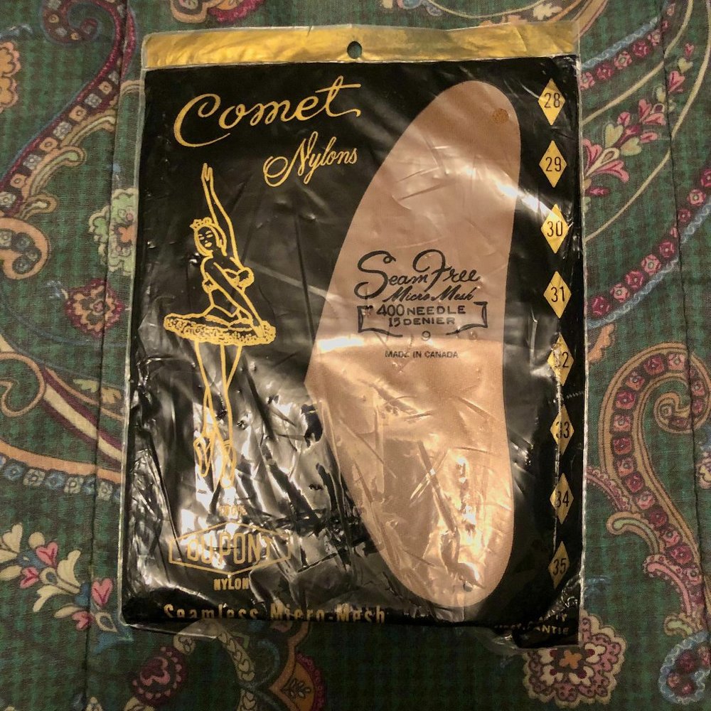 Vintage Nylons Comet Brand 1950s